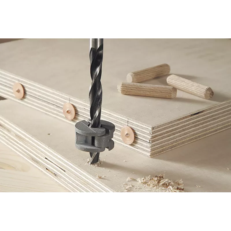 Wolfcraft 2916000 buko medienos kaiščių rinkinys 6 mm, 50 grioveliniai kaiščiai + 4 plieniniai kaiščių žymekliai