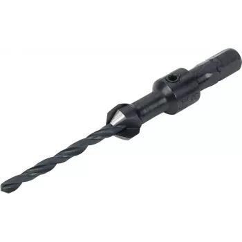 Wolfcraft 2545000 grąžtas įdubimams su šešiakampiu kotu, 12 mm, 5 ašmenų, 90°