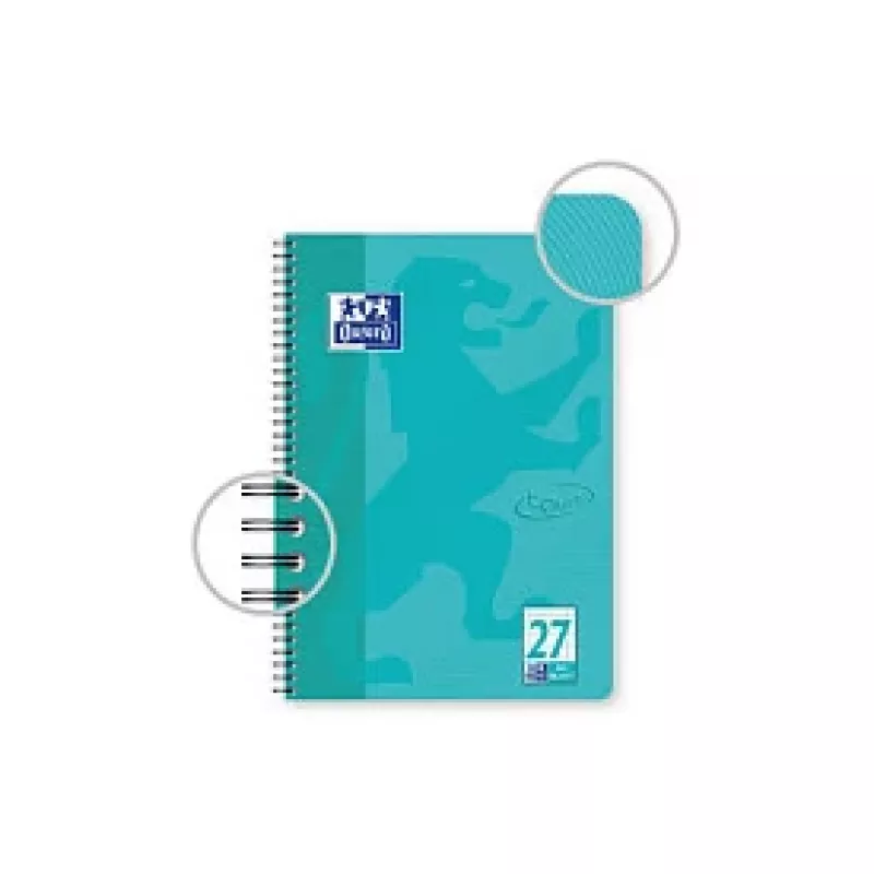 OXFORD Collegeblock TOUCH Lineatur 27 bloknotas su dvigubomis paraštėmis DIN A4, 80 lapų, 90 g/m², mikroperforuotas, 4 skylių perforacija, FSC sertifikuotas, 1 bloknotas 400091924