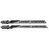 Wolfcraft 2379000 3 dalių siaurapjūklio ašmenų rinkinys T formos kotu HCS 100 mm 10 TPI medienai ir plastikui