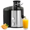 Clatronic AE 3666 centrifuginis sulčiaspaudis - juodas/nerūdijančio plieno, 400 W, 1,5 L išspaudų talpa, 2 greičiai 263804