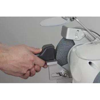 Wolfcraft 4105000 šlifavimo disko tiesintuvas - žvaigždinis ratukas, grūdintas plienas, medinė rankena, 210 mm