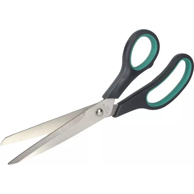 Wolfcraft 4117000 buitinės žirklės 250 mm juodos-žalios