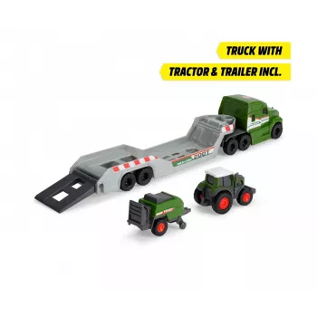 Dickie Toys Fendt Micro Farm Truck 1:64 mastelio modelis su priekaba - žalias 203735006