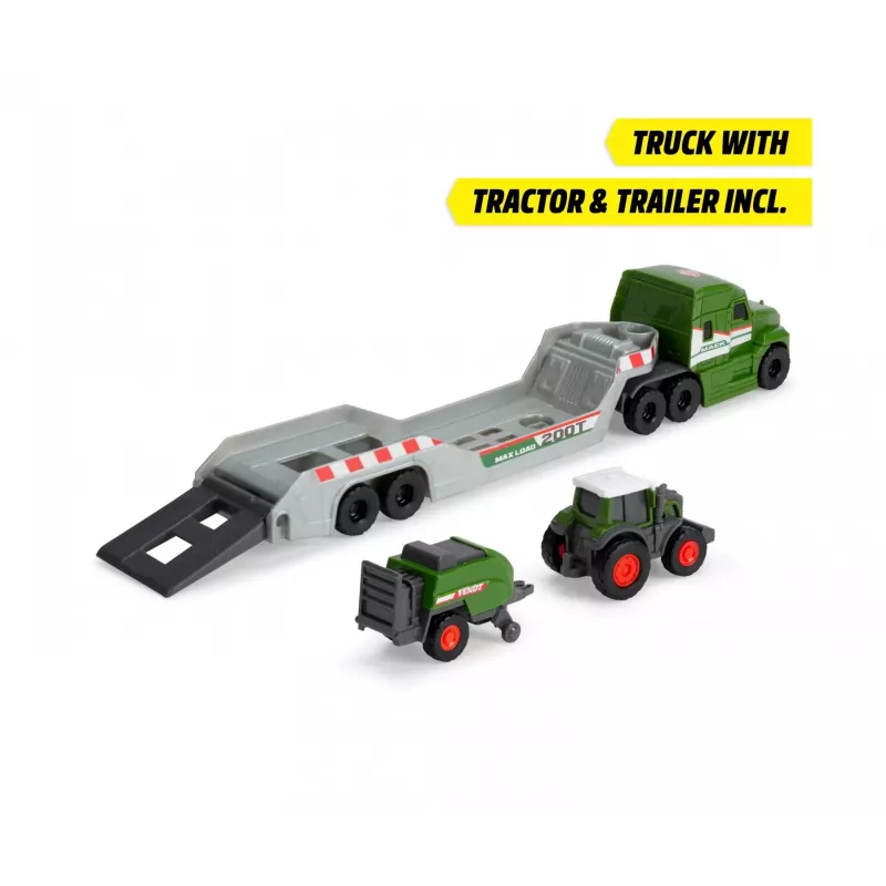 Dickie Toys Fendt Micro Farm Truck 1:64 mastelio modelis su priekaba - žalias 203735006