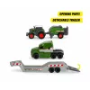 Dickie Toys Fendt Micro Farm Truck 1:64 mastelio modelis su priekaba - žalias 203735006