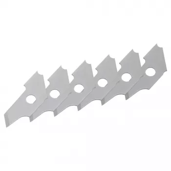 Wolfcraft 5893000 atsarginiai peiliukai skylės krašto nusklembimo įrankiams, 6 vnt.