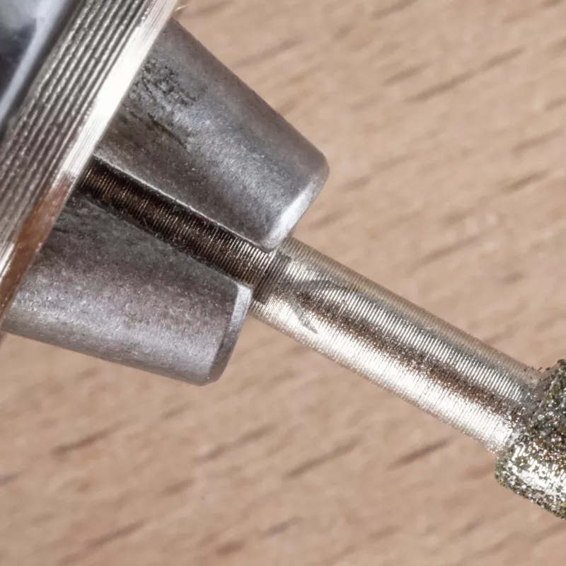 Wolfcraft 5989000 deimantinių šlifavimo antgalių rinkinys, cilindrinis ir smailusis kūginis, 2 dalių