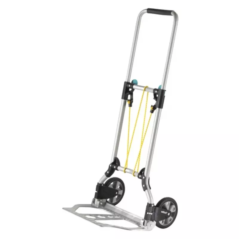 wolfcraft TS 600 aliumininis rankinis vežimėlis, 70 kg, juodas 5505000