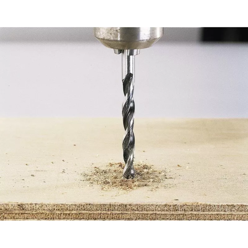 Wolfcraft 7612010 medienos sukimosi grąžtas 12 mm x 151 mm cilindriniu kotu