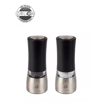 Peugeot Saveurs Daman Z elektrinis druskos ir pipirų malūnėlių rinkinys uSelect 16 cm, juodas