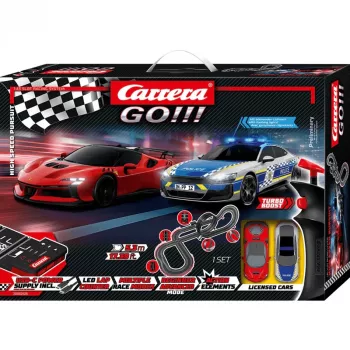 Carrera GO!!! High Speed Pursuit elektrinis lėlių automobilių lenktynių rinkinys