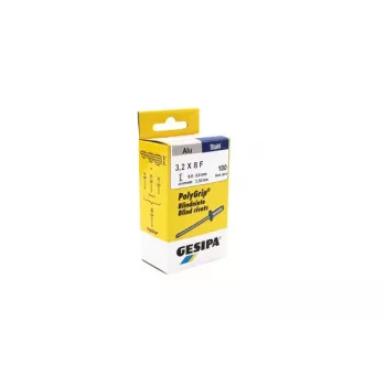 GESIPA PolyGrip® aklinos kniedės 3,2x8,0 mm aliuminis/plienas - 100 vnt. 1433846