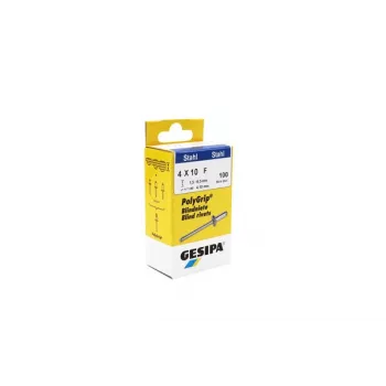 GESIPA PolyGrip® aklina kniedė 4,0 x 10,0 mm plienas/plienas, 100 vnt. 1464884