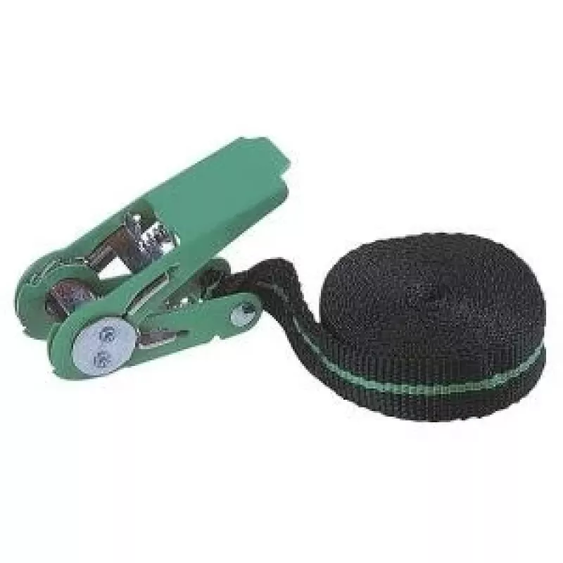 Wolfcraft 3418000 vienos dalies krovinio tvirtinimo diržas su reketu, 4 m x 25 mm, LC 90 daN