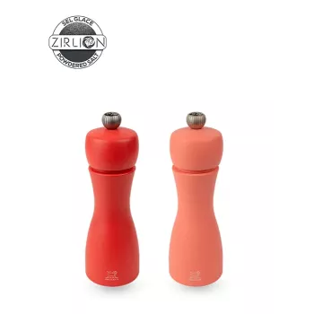 Peugeot Tahiti pipirų ir druskos malūnėlių rinkinys, 2 vnt., 15 cm, raudonas