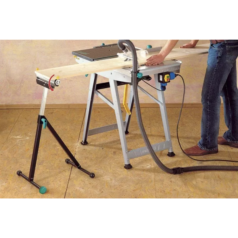 Wolfcraft 6119973 reguliuojamo aukščio sulankstomas ritininis stovas 60 kg