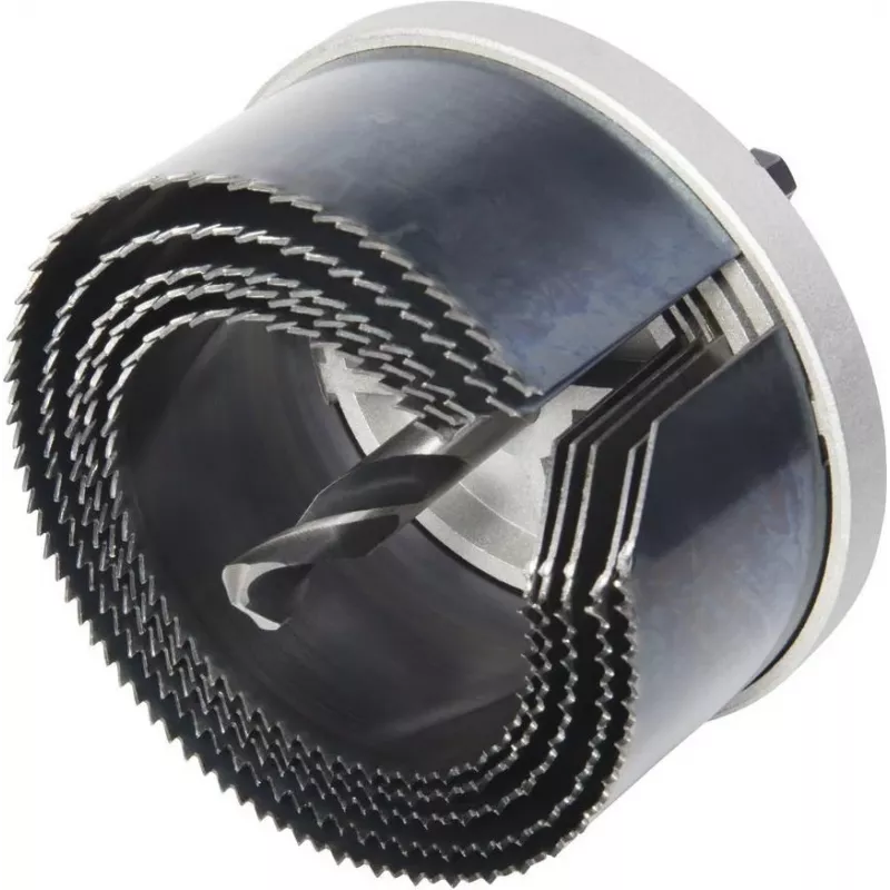 Wolfcraft 8918000 skylių pjūklų rinkinys, 5 dalių, 68/78/83/98 mm, medienai/gipso kartonui/plastikui, šešiabriaunis kotas