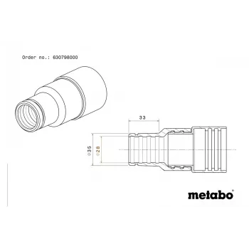 Metabo 630798000 jungiamoji mova Standard Ø28/35 mm