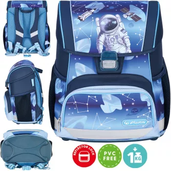 Herlitz Loop mokyklinė kuprinė 6–9 metų Cosmonaut Cosmo Explorer 16L