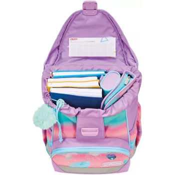 Herlitz Ultralight mokyklinė kuprinė su komplektu Seahorse Ocean Lights 6-9 metų
