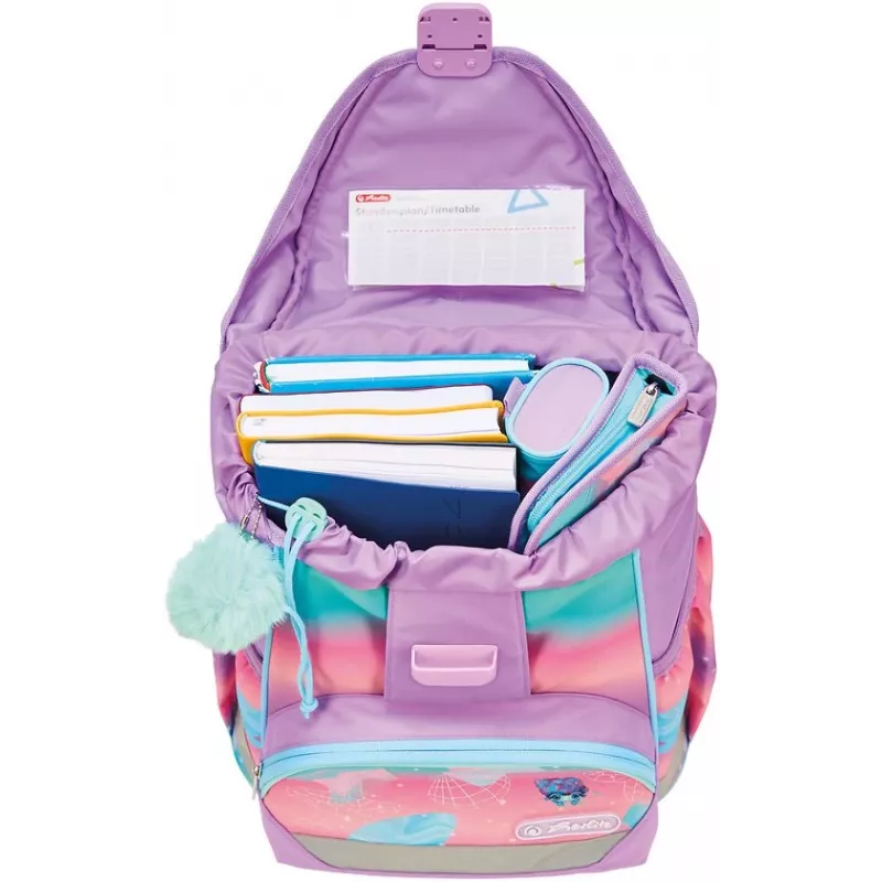 Herlitz Ultralight mokyklinė kuprinė su komplektu Seahorse Ocean Lights 6-9 metų