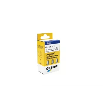 Gesipa 1464839 aklina kniedžių veržlė M6 x 18 mm, plieninė, 25 vnt.