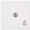HEINRICH KOPP Paris serijos jungiklis, 2 mygtukai, įleidžiamas, 250 V, 10 A, baltas termoplastikas 490442007