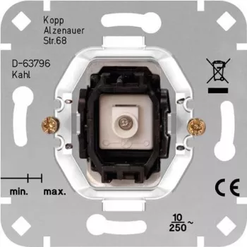 Kopp mygtuko įdėklas HK05/HK07 aliuminis 504700000