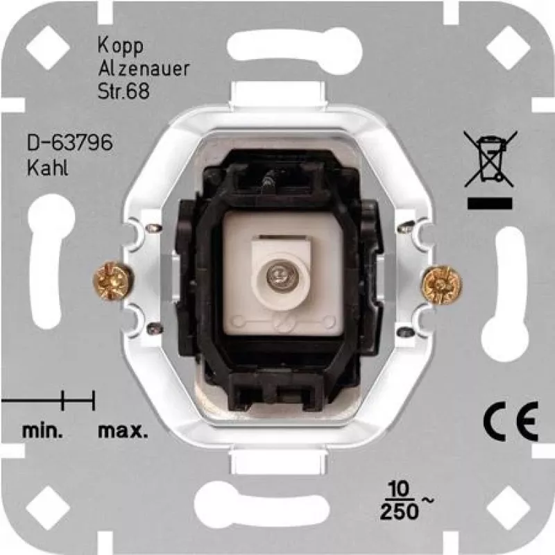 Kopp mygtuko įdėklas HK05/HK07 aliuminis 504700000
