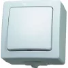 HEINRICH KOPP Paris Poliarinės Baltos Spalvos Įleidžiamas 10A 250V AC Vienkryptis/Dvipusis Šviesos Jungiklis su Galimybe Apšviesti 565702005