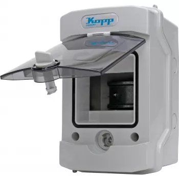 HEINRICH KOPP 353844003 paskirstymo dėžutė, IP54, 7 kabelių įvadai, pilka
