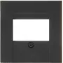 Kopp HK07 TAE lizdo dangtelis, matinis juodas, 1 modulio 373150009