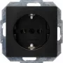 HEINRICH KOPP Paris lizdo įdėklas, Schuko, 16 A, 250 V, matinis juodas 923550080