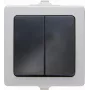 Kopp Paris perjungimo jungiklio įdėklas, įleidžiamas, 250 V AC, 10 A, termoplastikas, juodas/pilkas 565556008