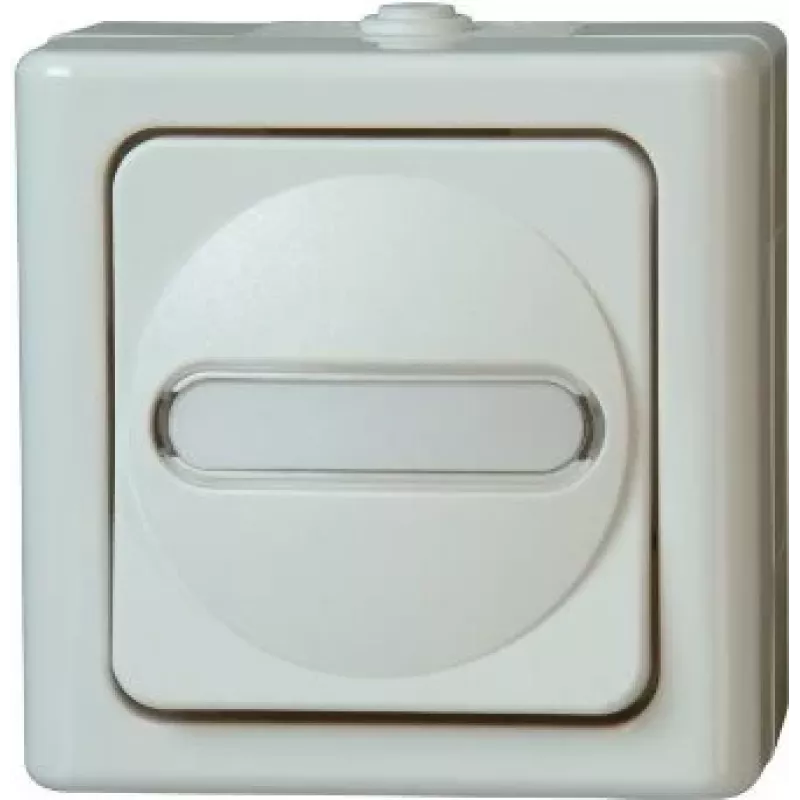 HEINRICH KOPP Universal Switch BLUE ELECTRIC arktis, paviršinis, drėgnoms patalpoms, 10A, 250V (560602007)