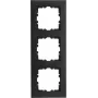 KOPP HK07 PURE 3 vietų rėmelis, matinis juodas 407050004