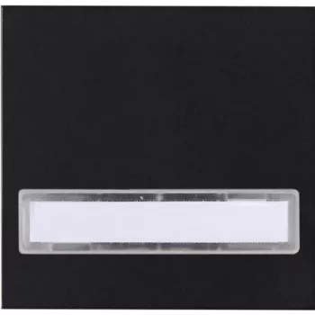 Kopp HK07 jungiklio dangtelis su žymėjimo lauku, matinis juodas (IP20) 492050002