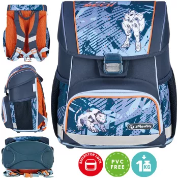Herlitz Loop kuprinė Cyber Soccer 16L, 6-9 metų, magnetinė Fidlock užsegimo sistema, ergonomiška nugara, TÜV Rheinland sertifikuota