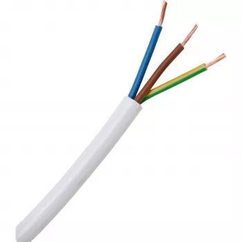 HEINRICH KOPP H03VV-F 3G0.75 mm² baltas lankstus PVC kabelis 25 m 151625006