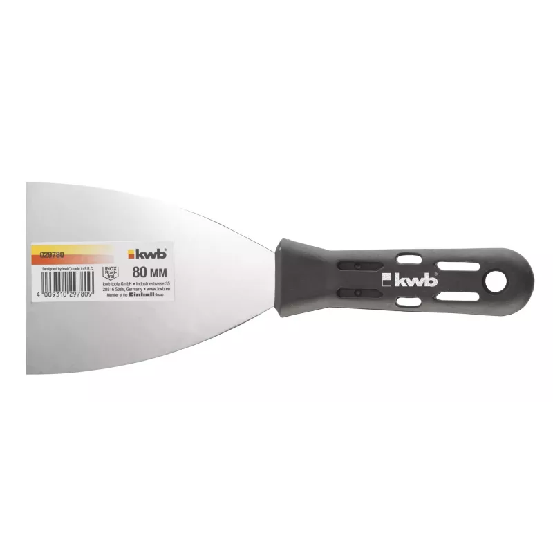 kwb 029780 dažytojo mentelė 80 mm, nerūdijantis plienas
