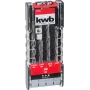kwb 109145 karbido akmens spiralinis grąžtų rinkinys, 8 vnt., 3-10 mm