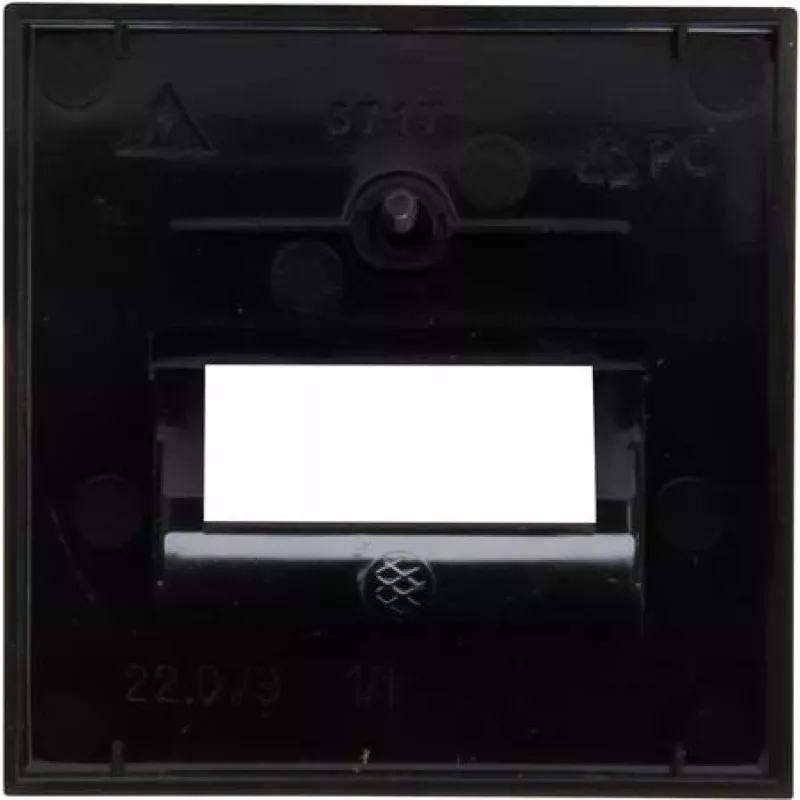 Kopp HK07-UAE dengiamoji plokštė, juoda matinė, 1 modulio 371750005