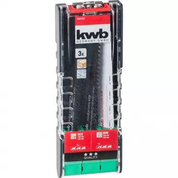 kwb 109183 šlifavimo pjūklo geležčių rinkinys, 3 dalių, medienai ir metalui