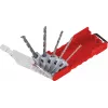 kwb 109140 grąžtų betonui rinkinys su karbido antgaliais, 5 vnt., 4-10 mm