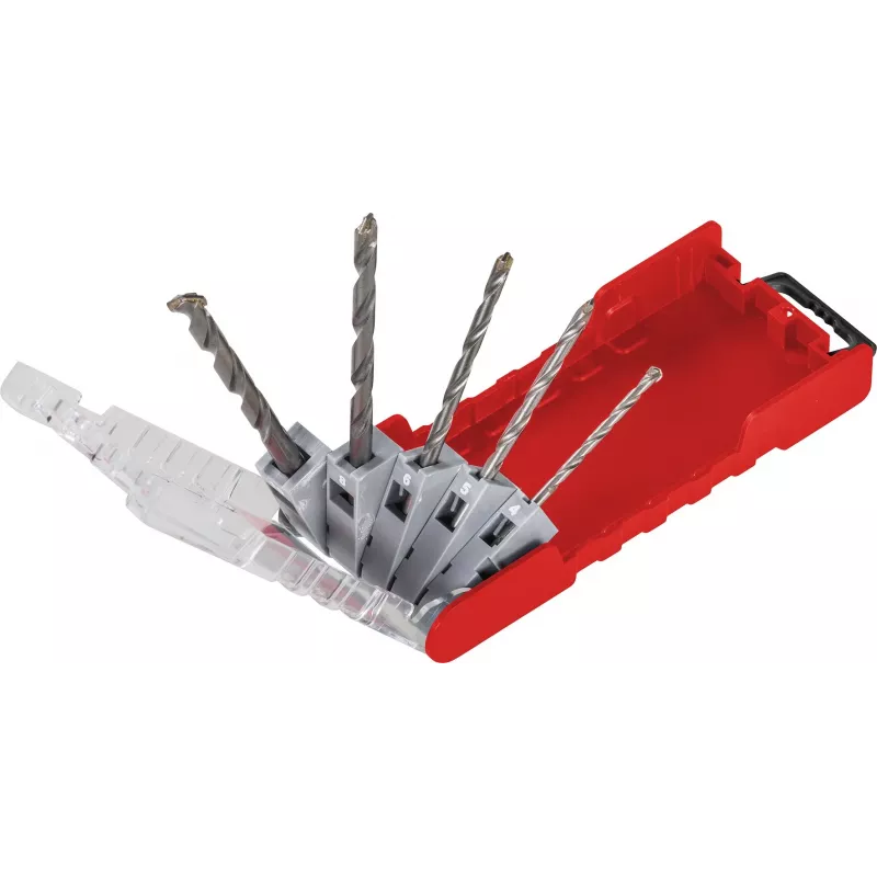 kwb 109140 grąžtų betonui rinkinys su karbido antgaliais, 5 vnt., 4-10 mm