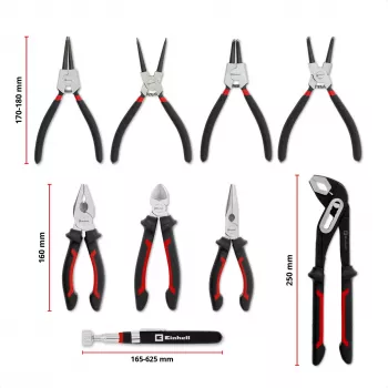 Einhell Tool Pad Pliers Set 9 dalių rinkinys E-Case S-F (370522)