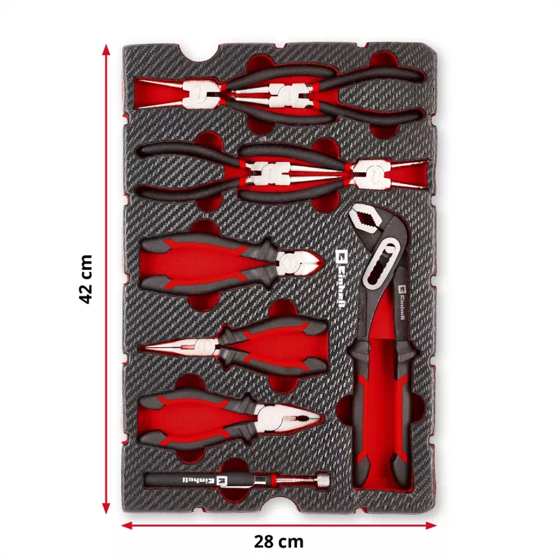 Einhell Tool Pad Pliers Set 9 dalių rinkinys E-Case S-F (370522)