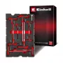 Einhell 370526 9 dalių įdėklų rinkinys E-Case dėklui, raudonas/juodas