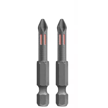 KWB 122053 Phillips PH3 atsuktuvų antgaliai, 1/4 inch šešiabriaunis kotas, 25 mm, 2 vnt.